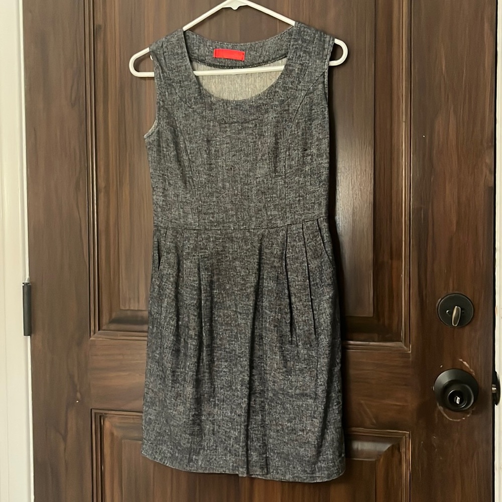 Herringbone Mini Dress, Size Small